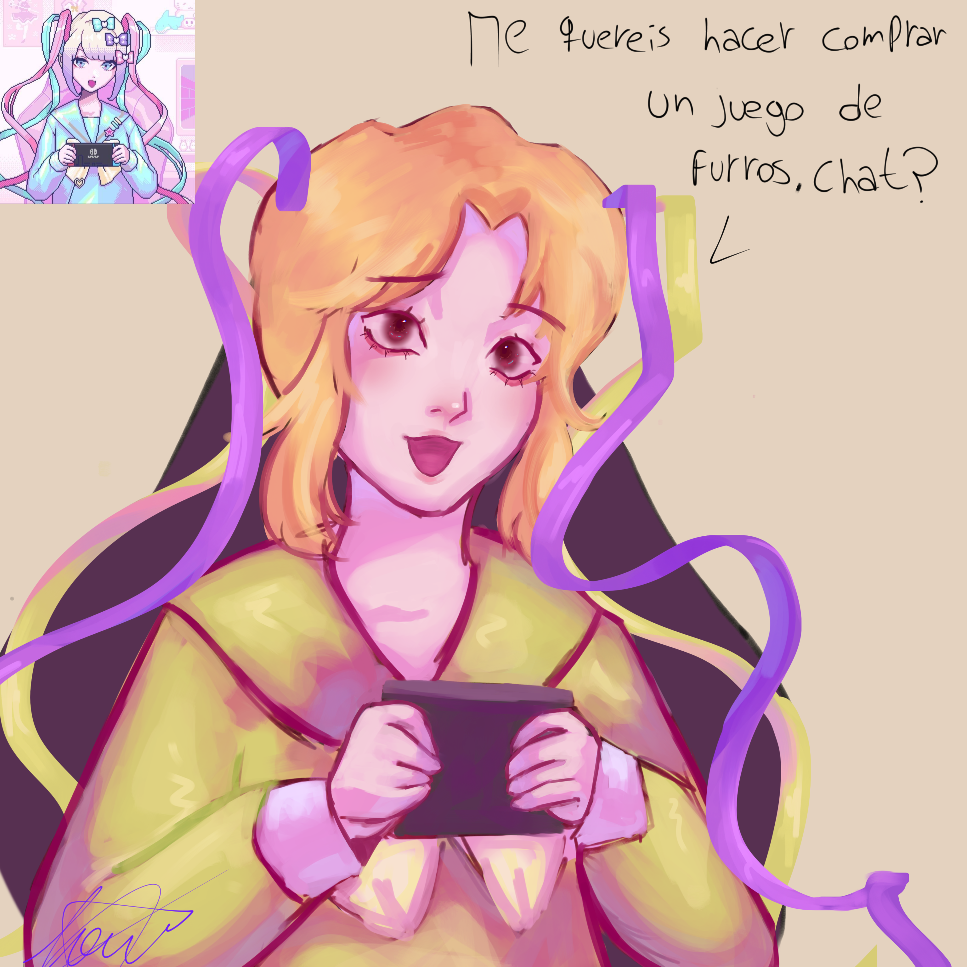 Me obligaron a jugar un juego de furros, chat